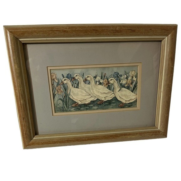 Grace Feyock Art Grace Feyock Signed Gaggle Of Geese 49200 Limited